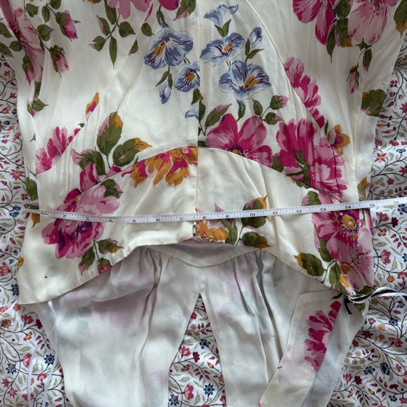 REFORMATION Briony Dress Giverny Floral Maxi A-line Halter Dress NWT - Picture 11 of 11